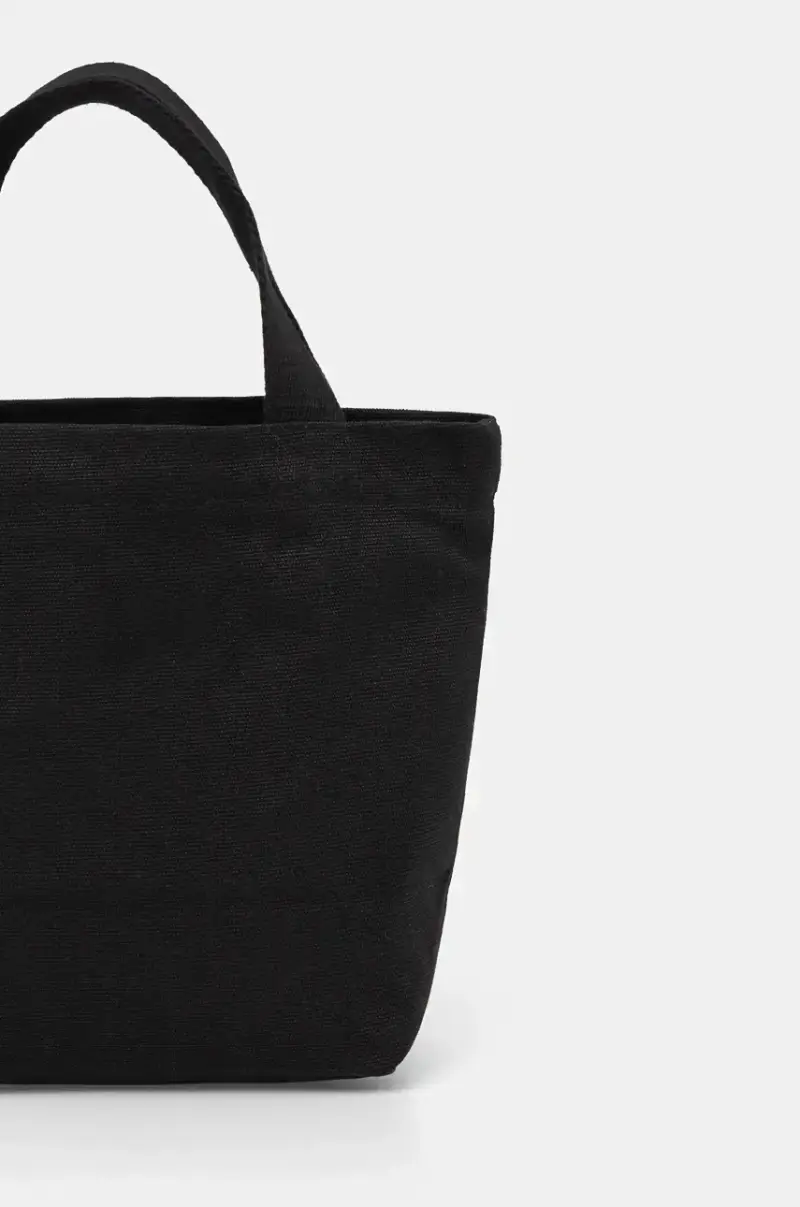 borsa in cotone Coffee Cup Mini Tote colore nero CKNU05107WW9001 miniatura 3
