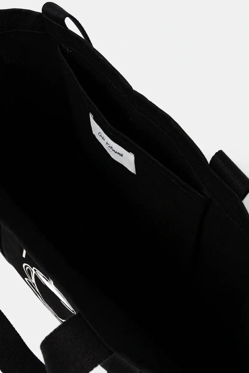 borsa in cotone Coffee Cup Tote colore nero CKMU05102WW9001 miniatura 5