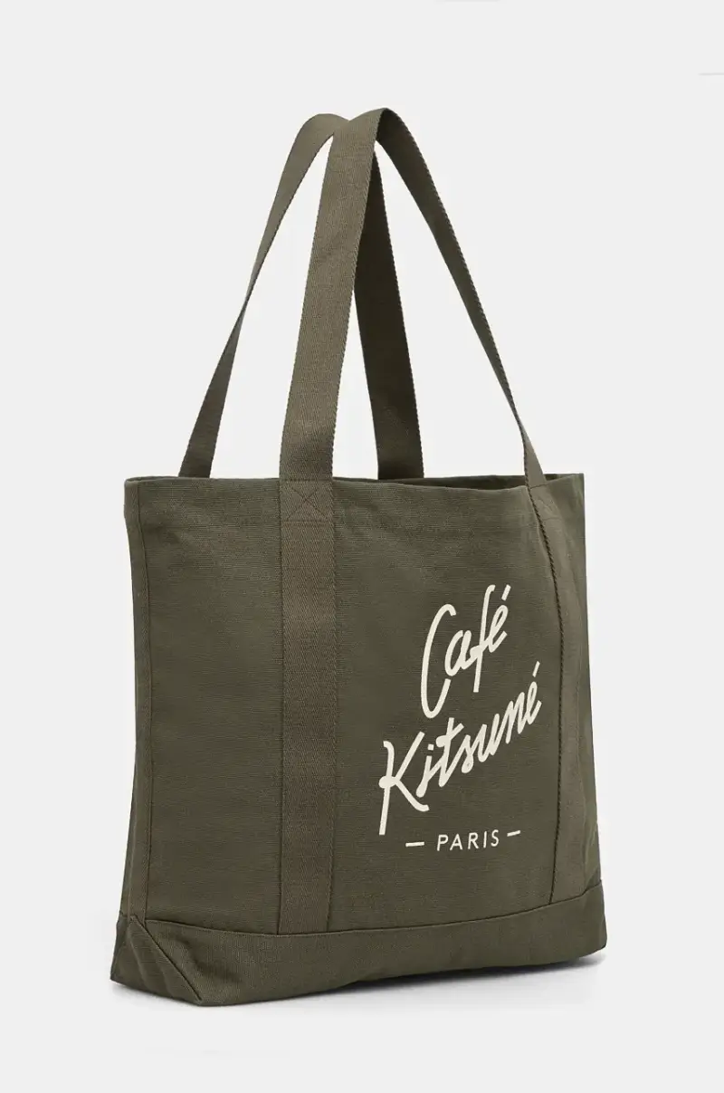 borsa in cotone Tote colore verde CKNU05101WW9001 miniatura 2