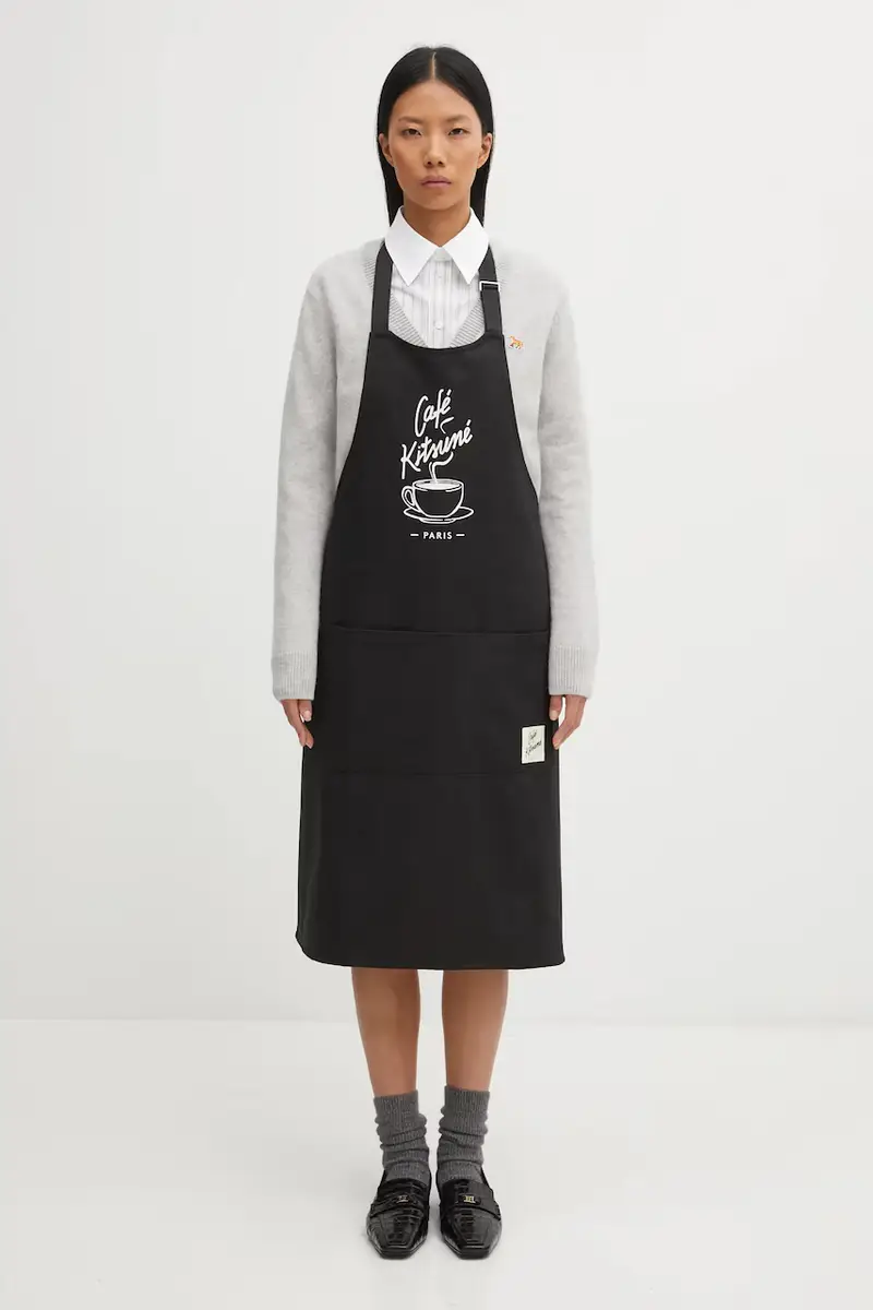grembiule in cotone Coffee Cup Apron colore nero CKMU08202WW0111