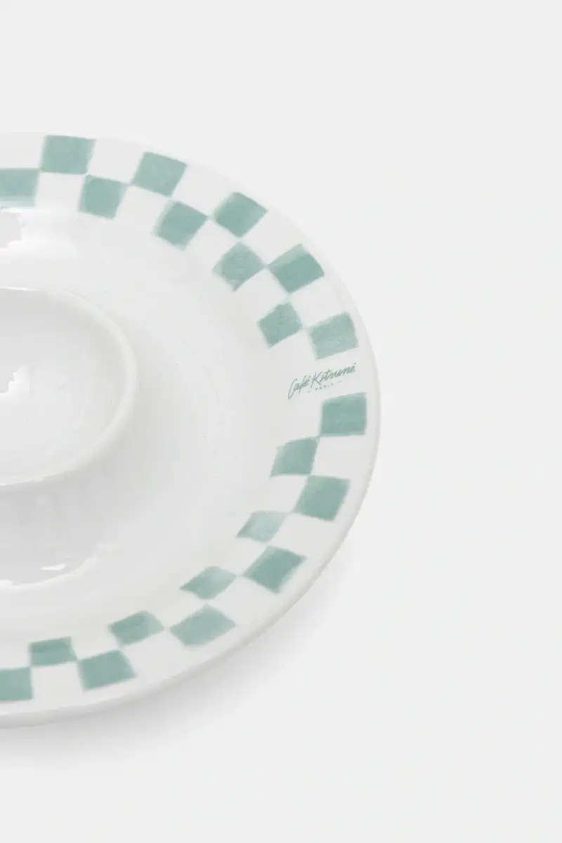 portauova Checkerboard Porcelain Egg Cup colore bianco PU08104O0010 miniatura 3