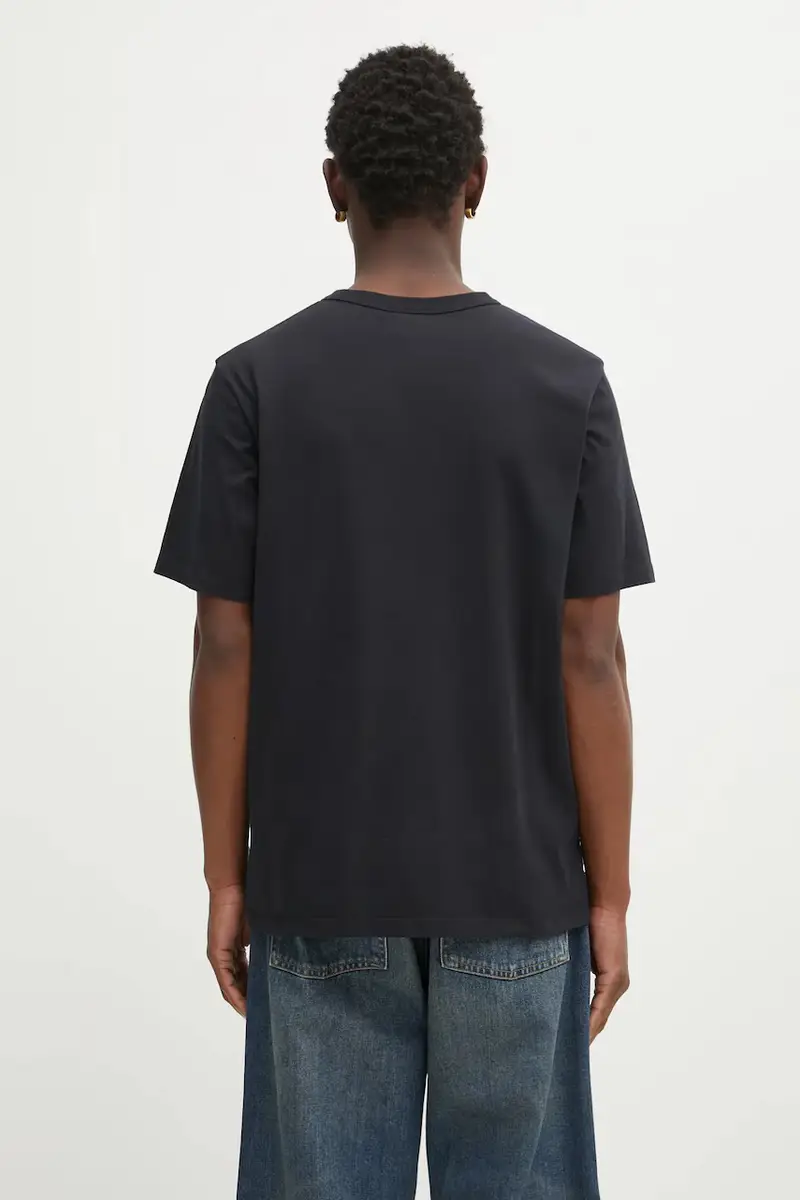 Café Kitsuné T-shirt Uomo Nero 3528129 miniatura 3