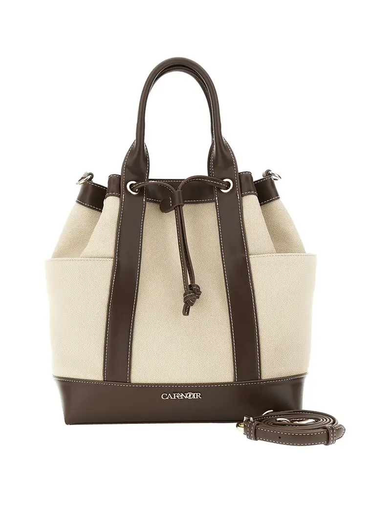 borsa secchiello cafènoir da donna - marrone