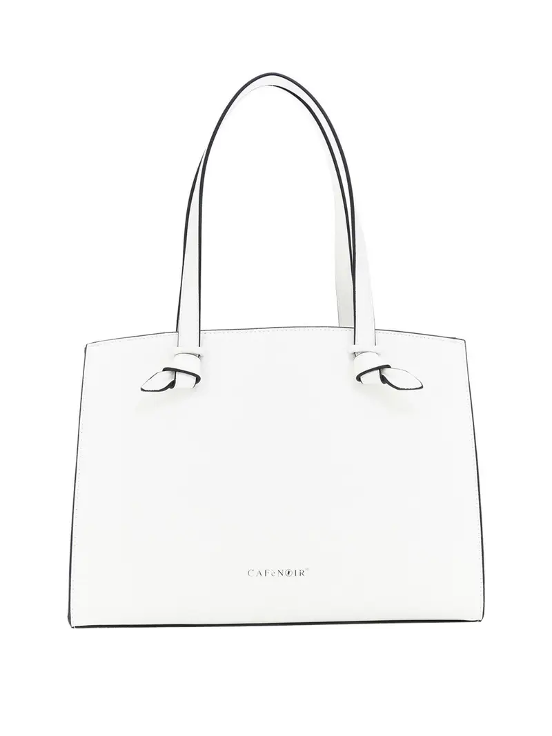 borsa shopper cafènoir da donna - bianco