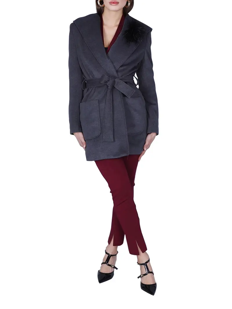 cappotto cafènoir da donna - grigio