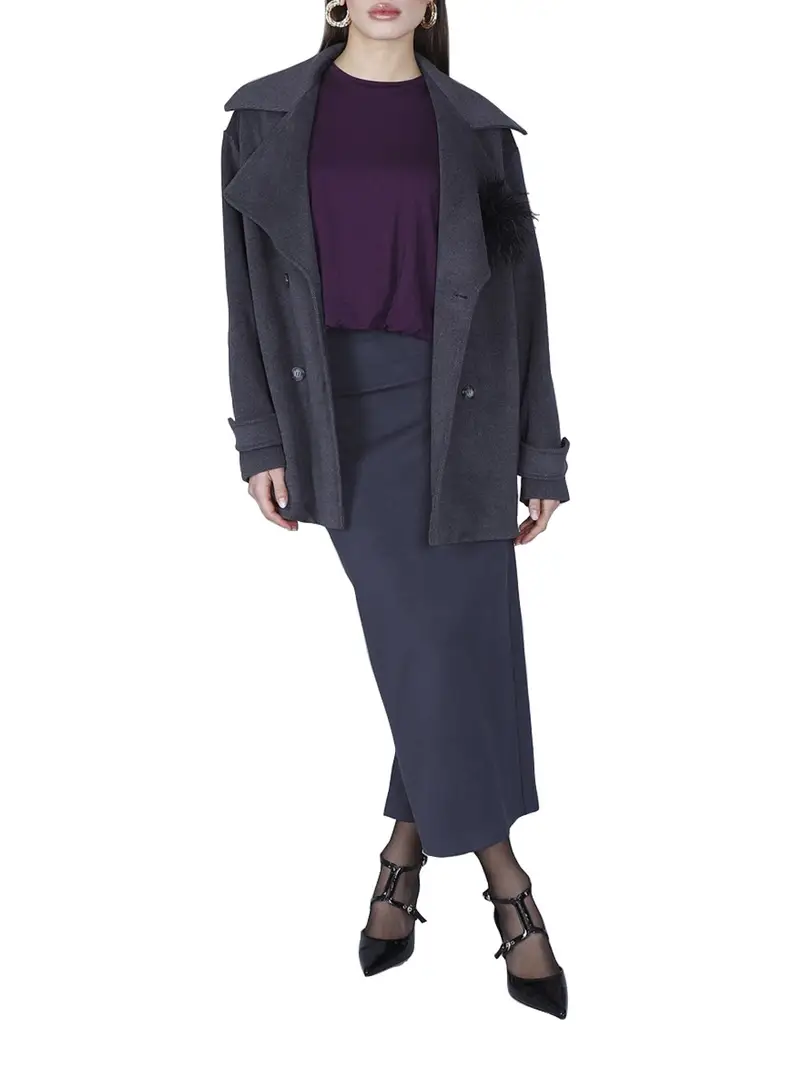 cappotto cafènoir da donna - grigio