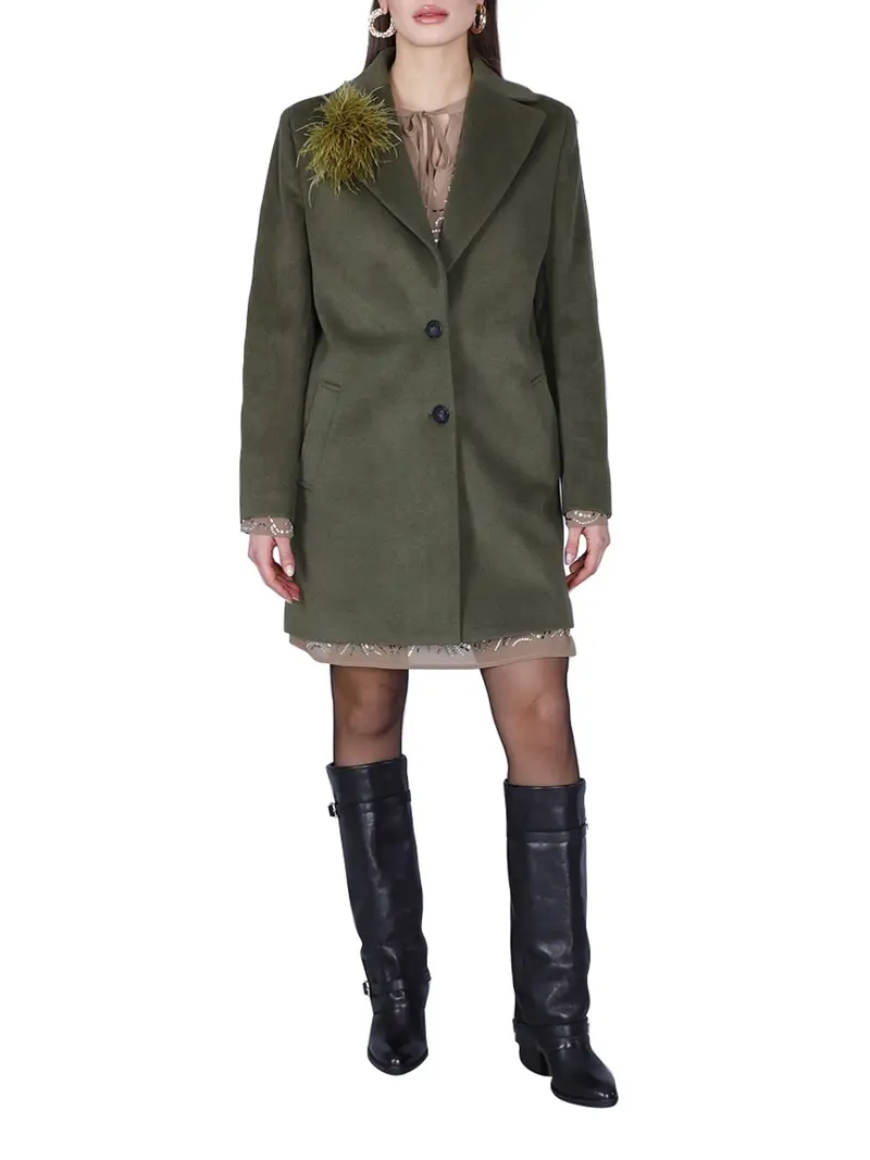 cappotto cafènoir da donna - verde