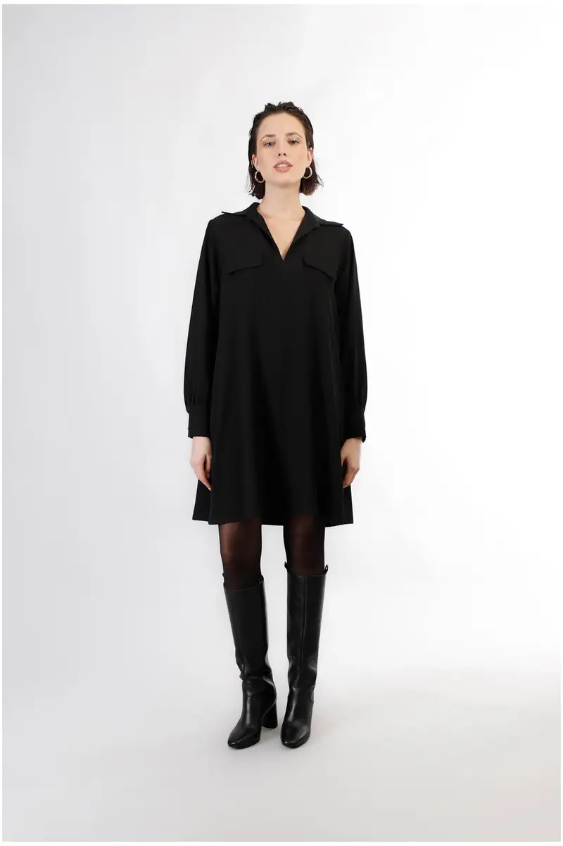 abito tipo tunica nero