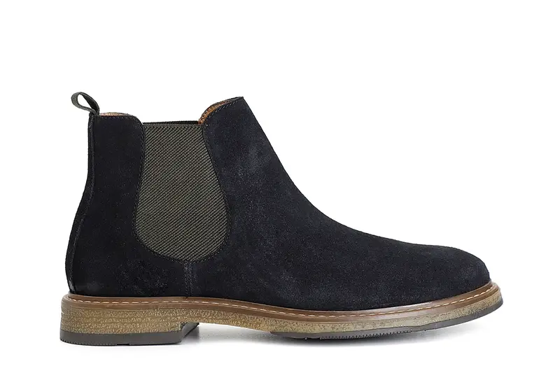 beatles da uomo in pelle scamosciata navy