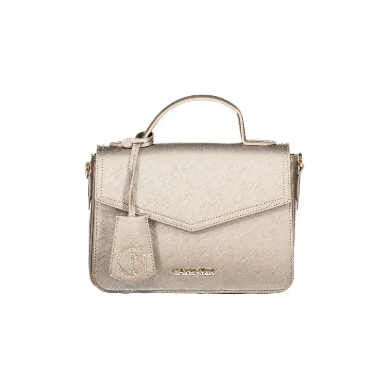 Borsa a Tracolla Donna Bronzo Dettagli a Contrasto