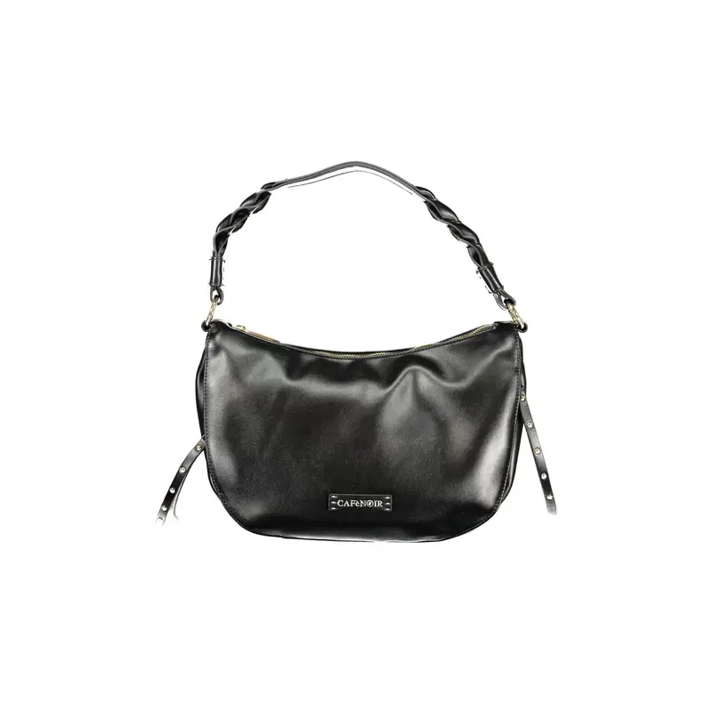 Borsa a Tracolla Donna Nera Logo Nero