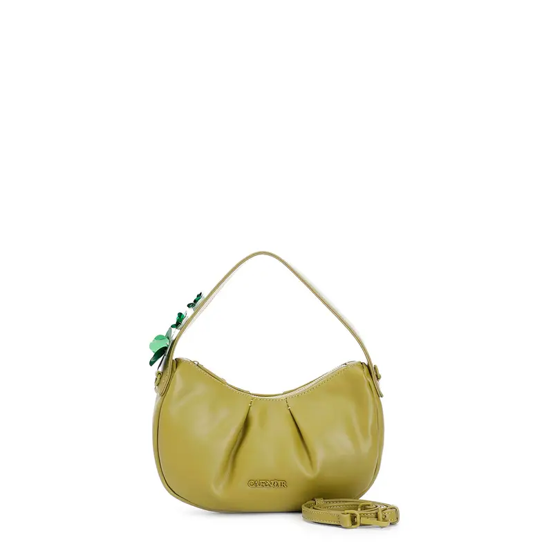 borsa hobo imbottita verde