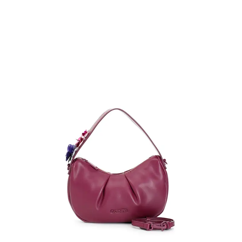 borsa hobo imbottita viola