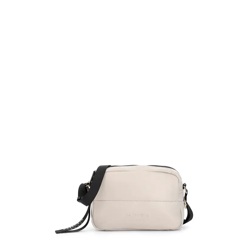 camera bag in nylon imbottito avorio