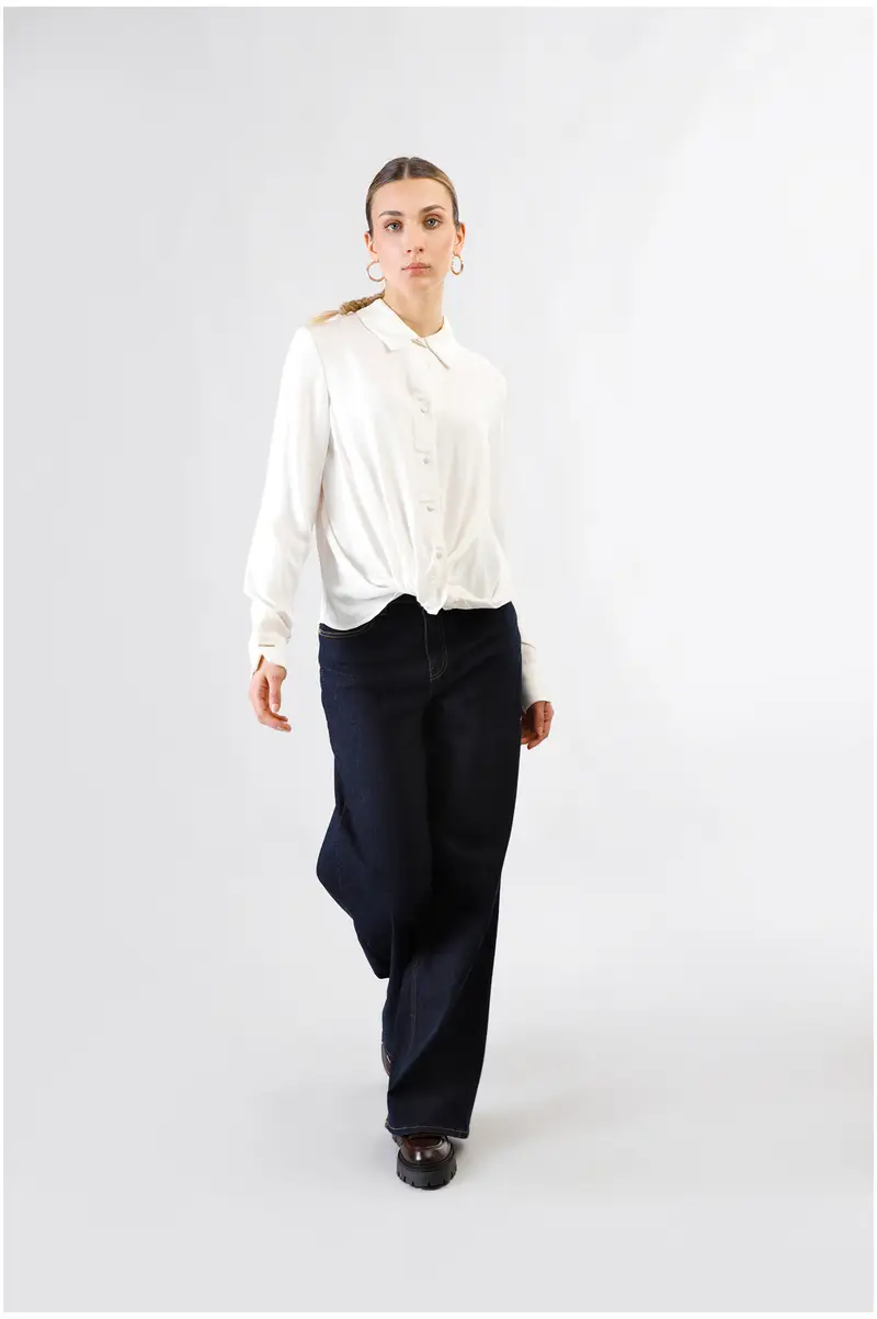 camicia con nodo burro