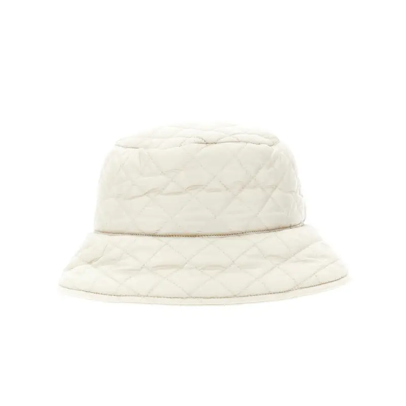 cappello in nylon trapuntato ghiaccio