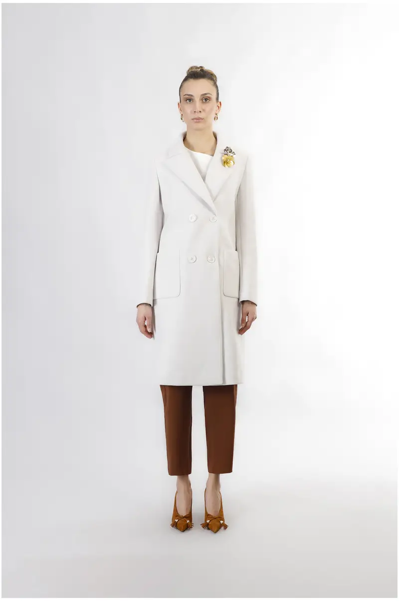 cappotto doppiopetto gesso