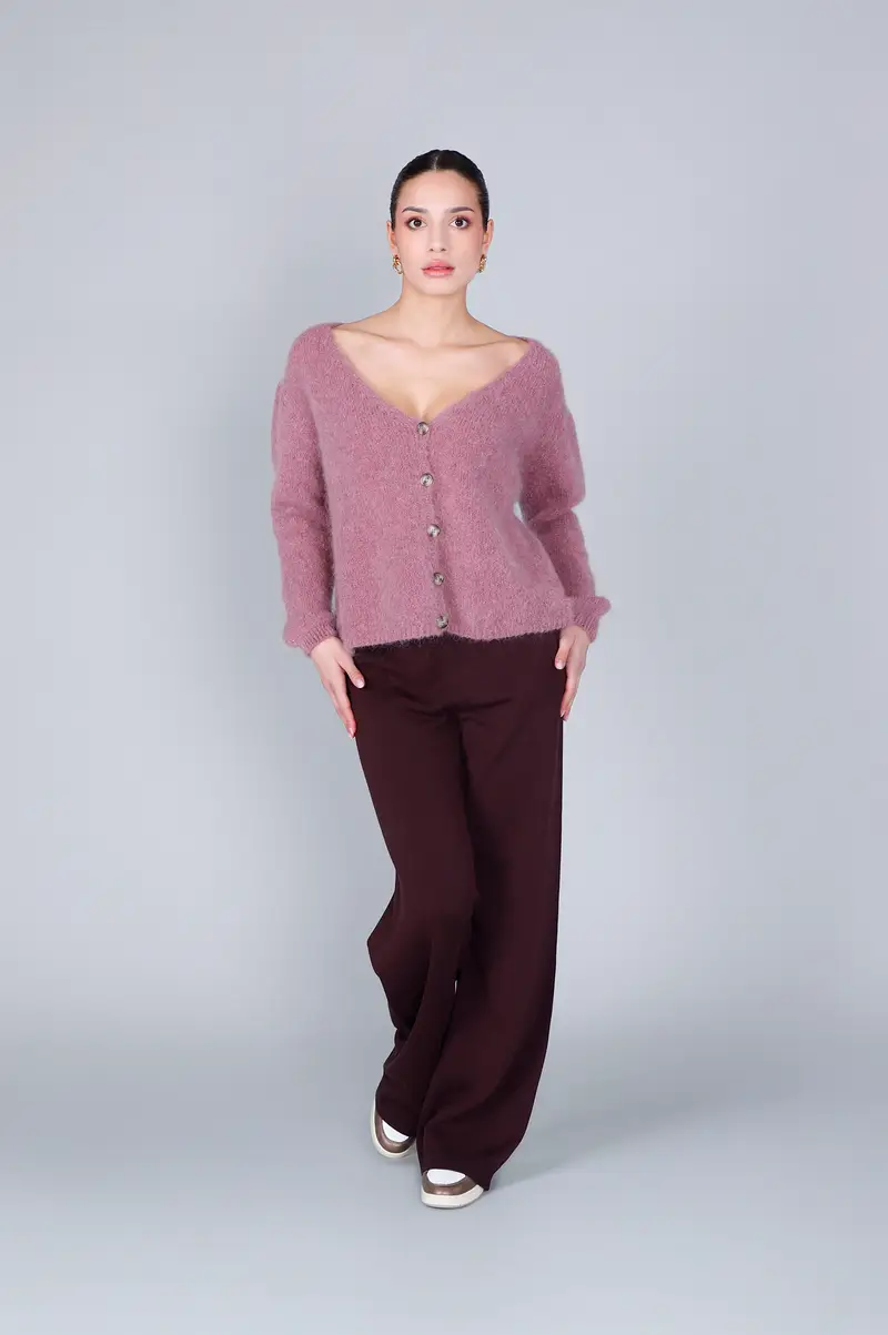 cardigan misto mohair magnolia