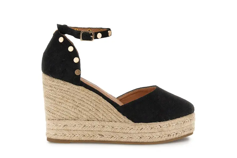 décolleté in microfibra con borche a decoro nero