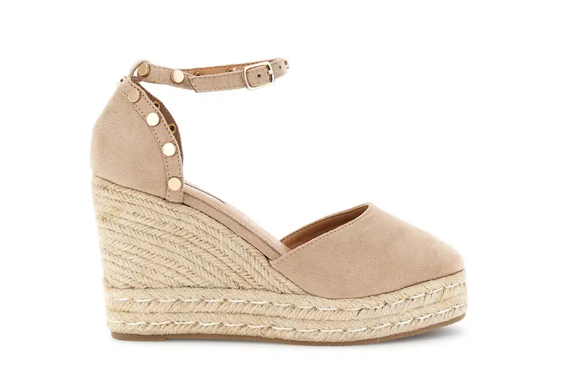 décolleté in microfibra con borche a decoro sabbia