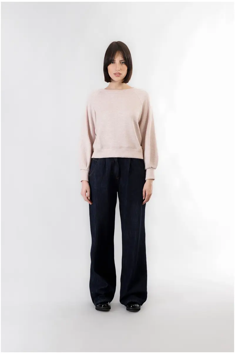 felpa scollo a barca felpa mano calda confetto