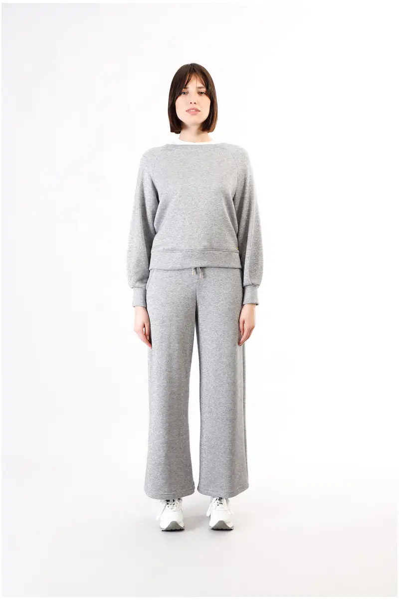 felpa scollo a barca felpa mano calda silver