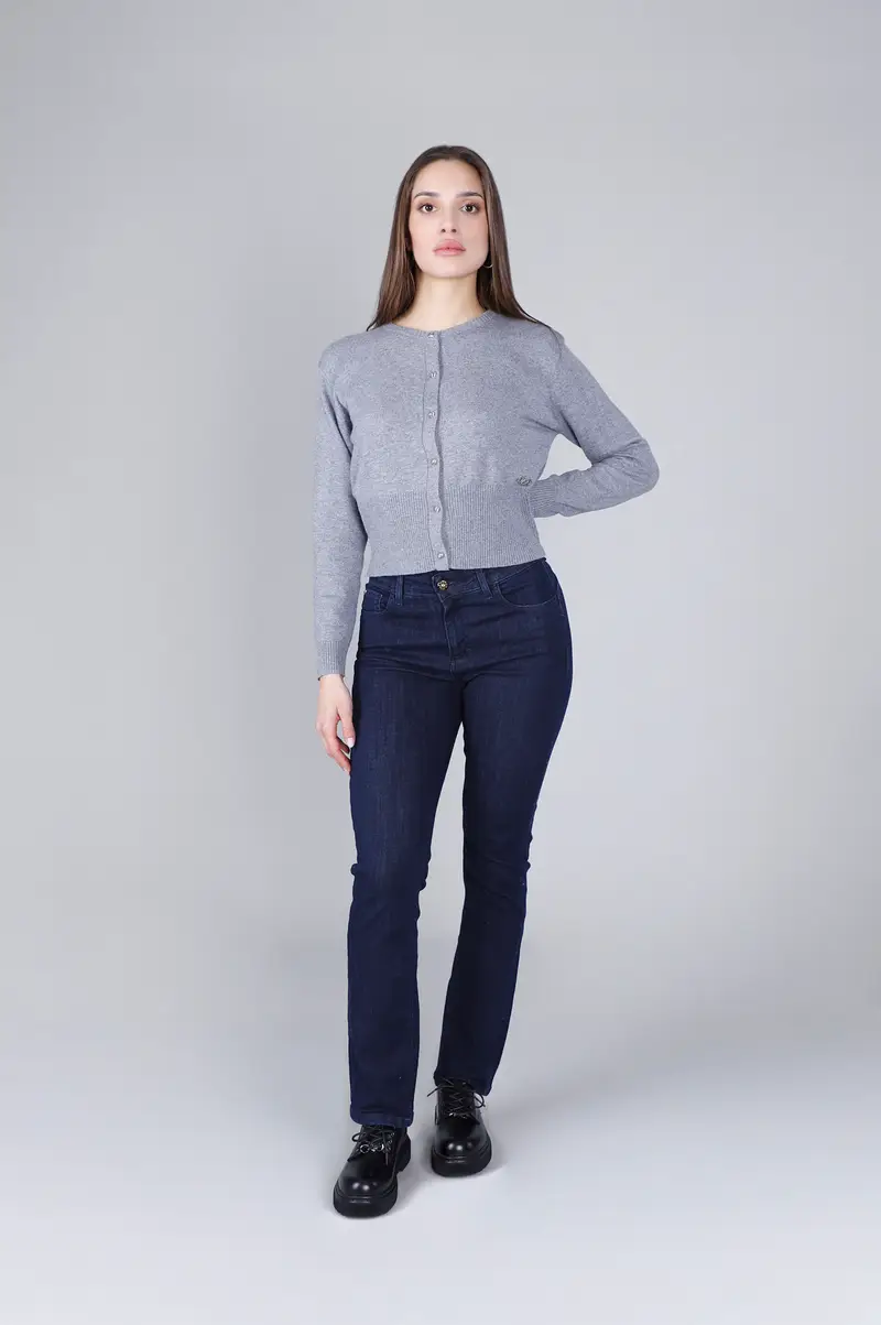 jeans denim slim indaco