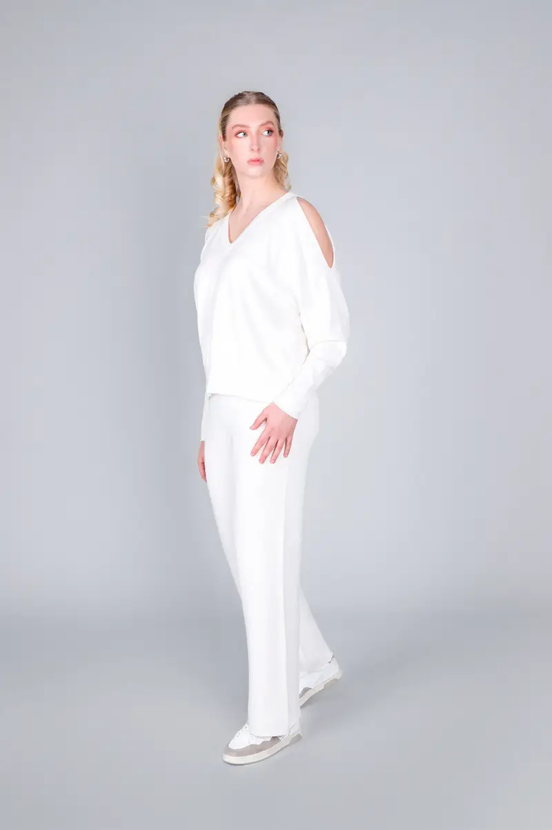 maglia spalle scoperte off white