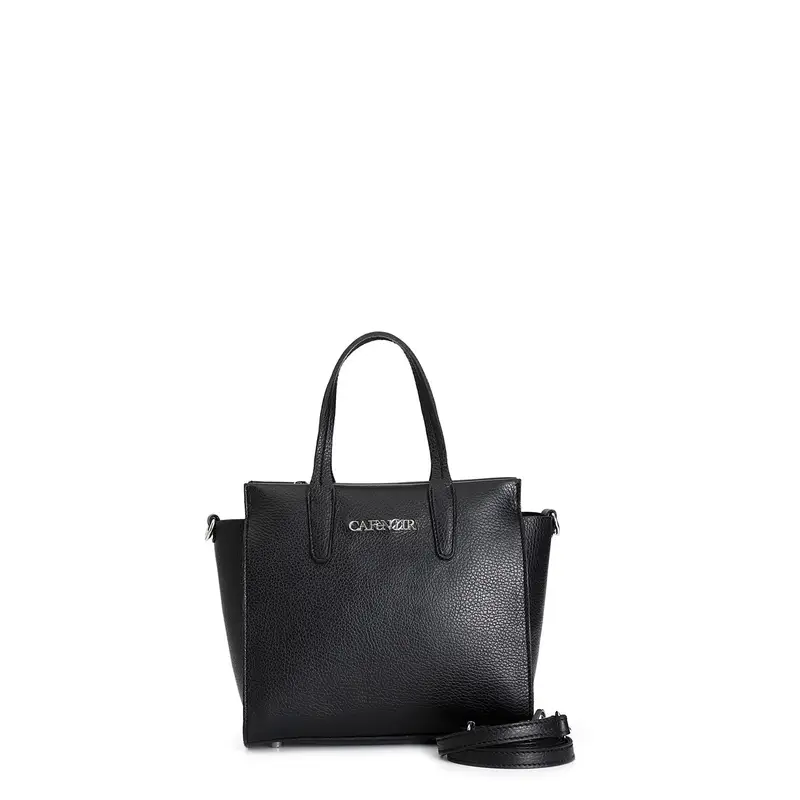 minibag effetto puffy con attacco tracolla e fibbia con strass,tracolla removibi nero