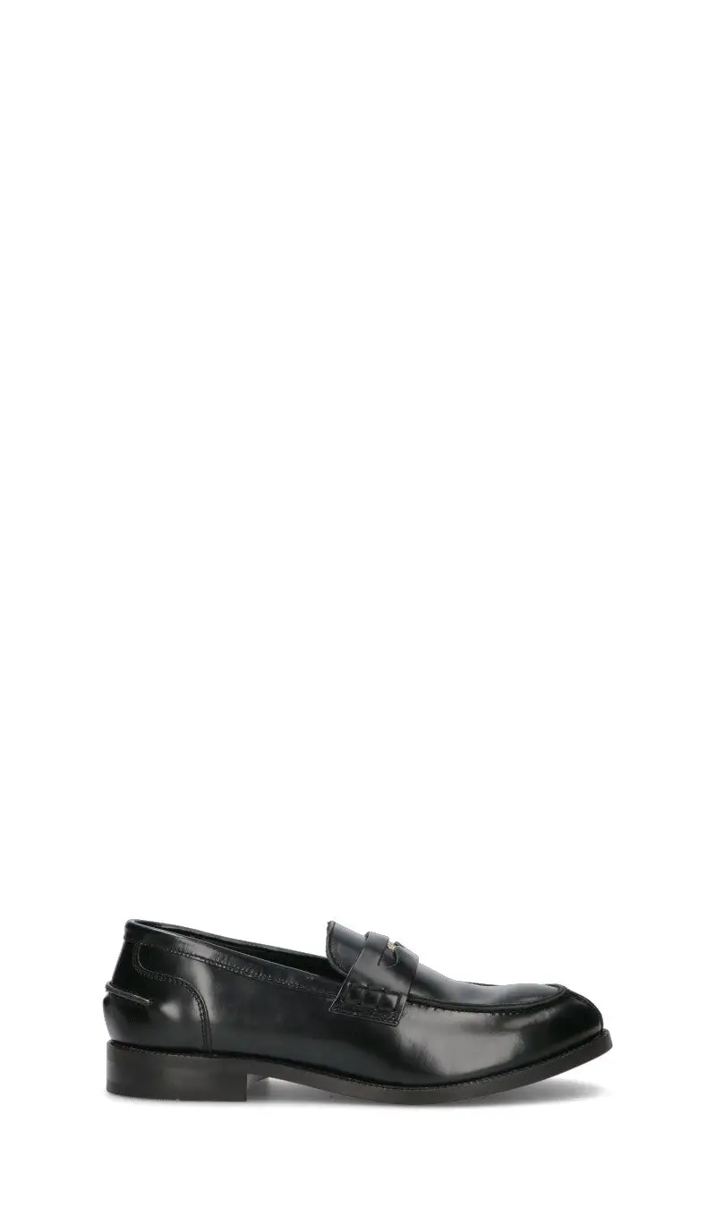 Mocassino donna nero in pelle Vario