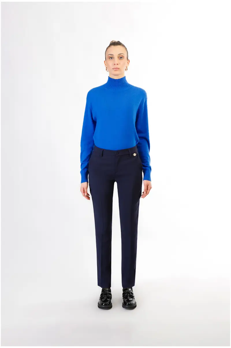 pantaloni chino tessuto bistretch navy