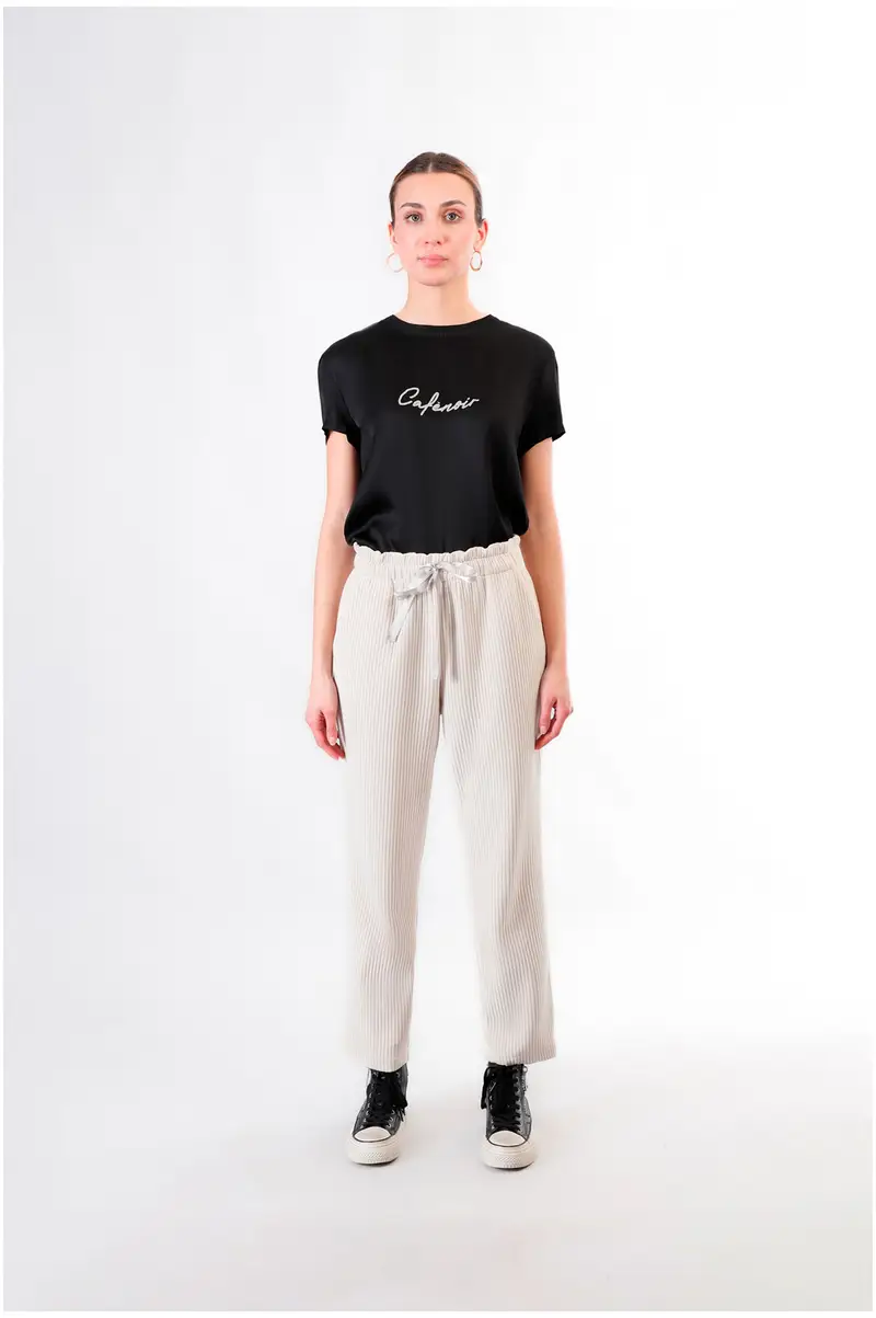 pantaloni jogger velluto rocciatore panna