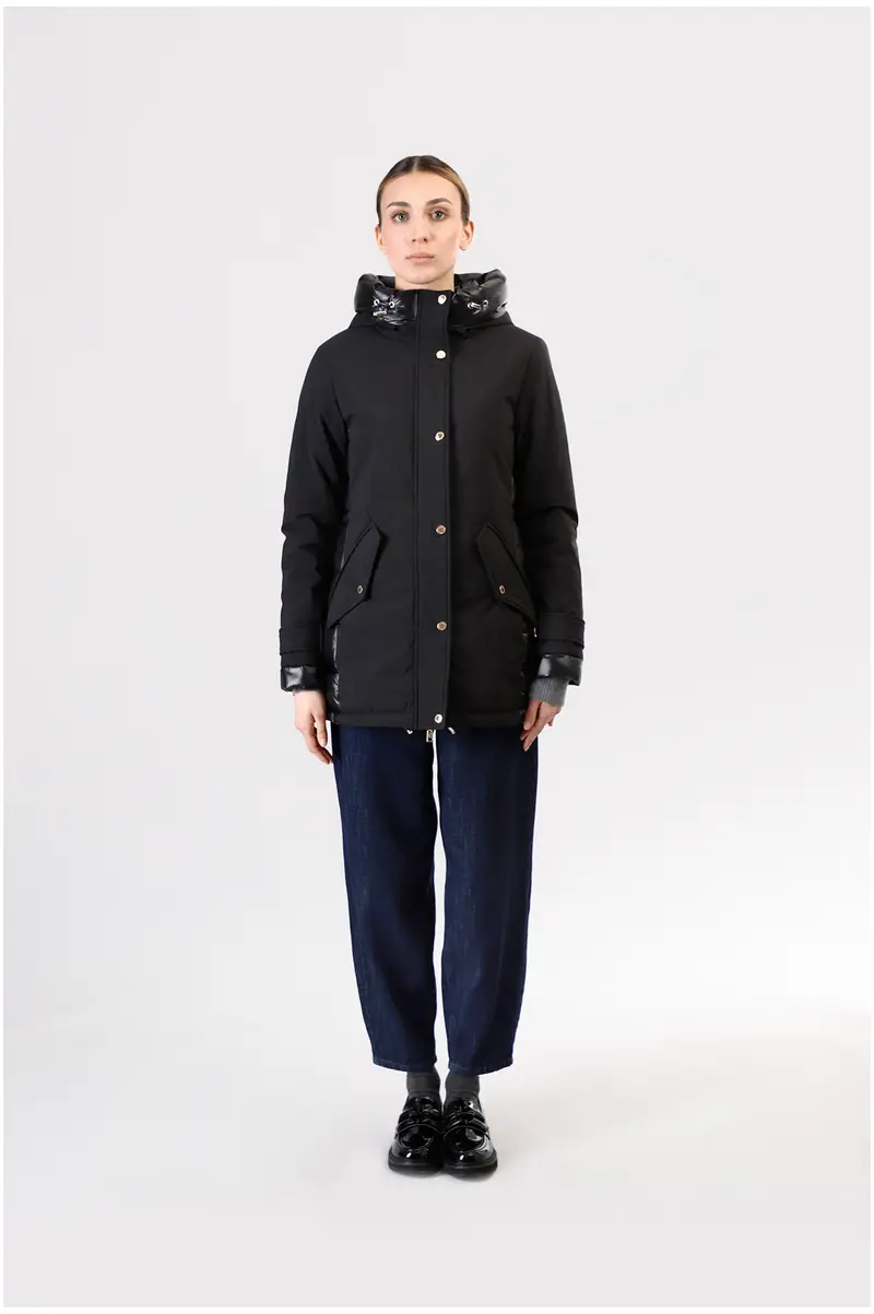 parka imbottito nero