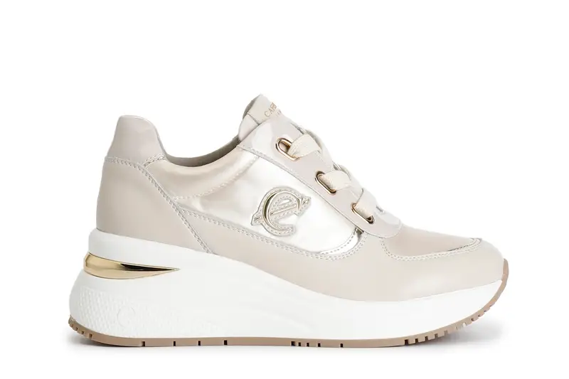 running in nylon beige