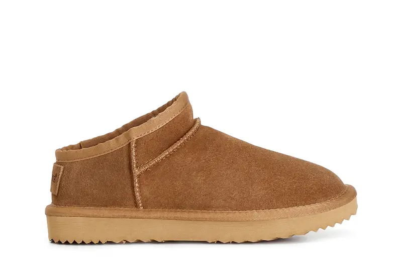 sabot in pelle scamosciata camel