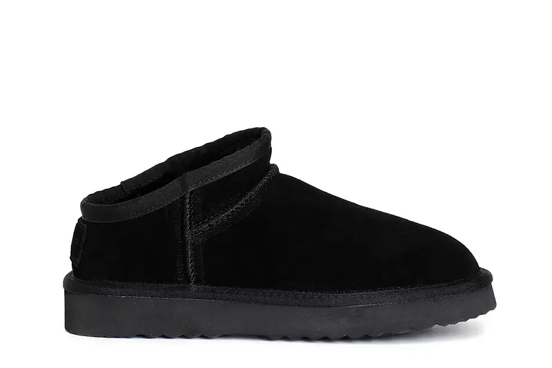 sabot in pelle scamosciata nero