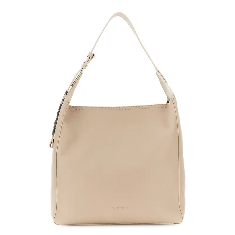 sacca morbida sfoderata in similpelle tortora