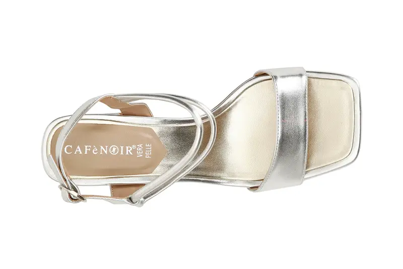 Cafè Noir Sandali Gilda Metallizzati Argento miniatura 2