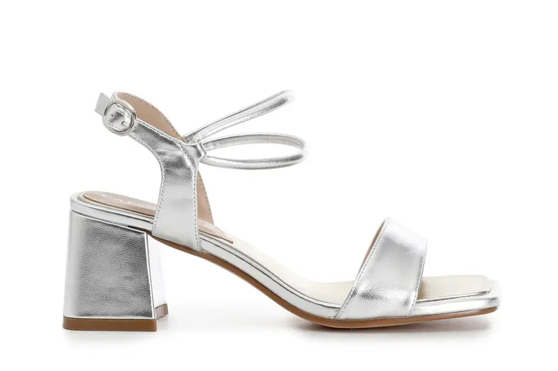 Cafè Noir Sandali Gilda Metallizzati Argento