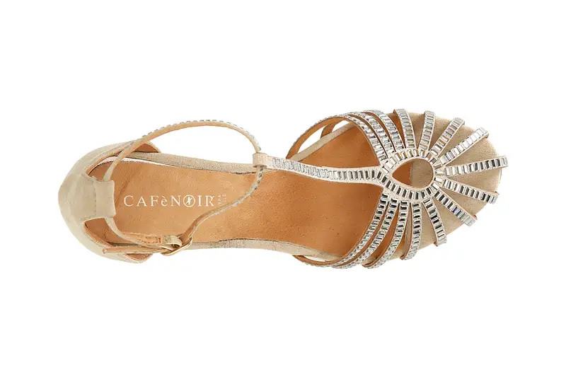 sandalo a gabbia con cinturino alla caviglia taupe miniatura 2