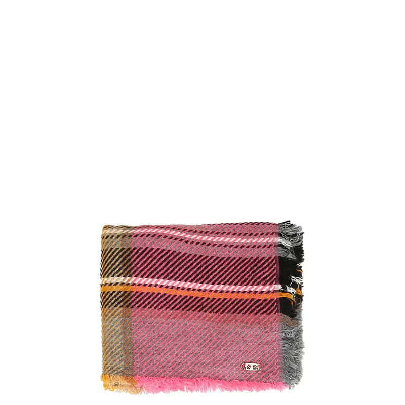 sciarpa a quadri madras multirosa