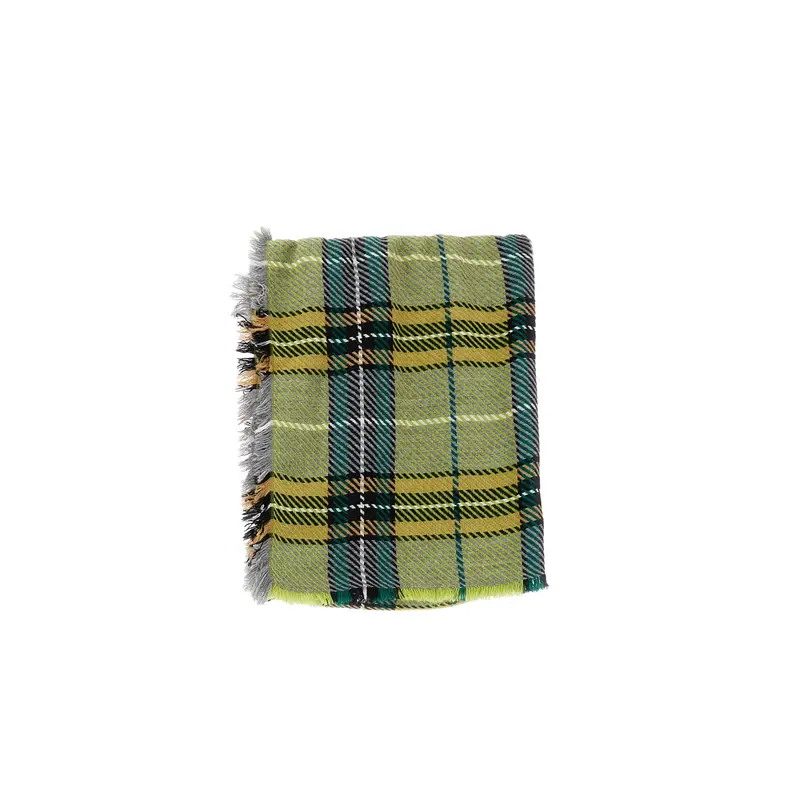 sciarpa a quadri madras multiverde