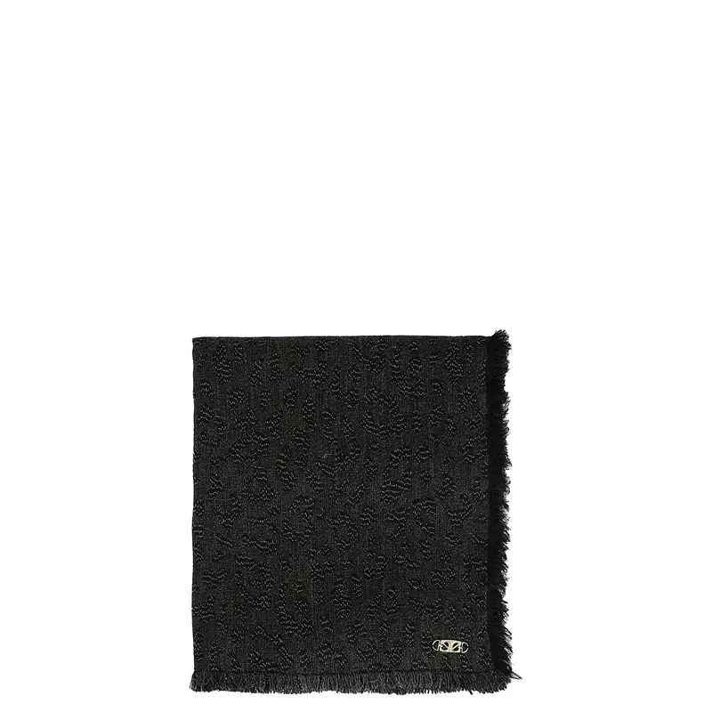 sciarpa animalier con lurex animalier antracite