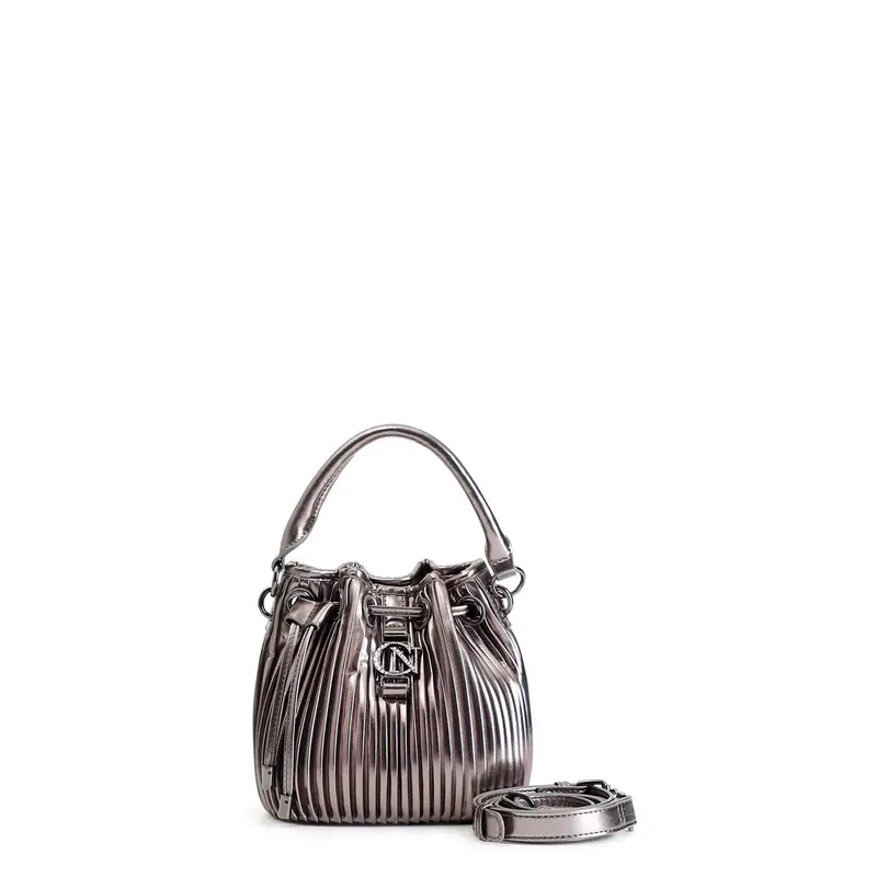 secchiello con coulisse in plissè canna di fucile