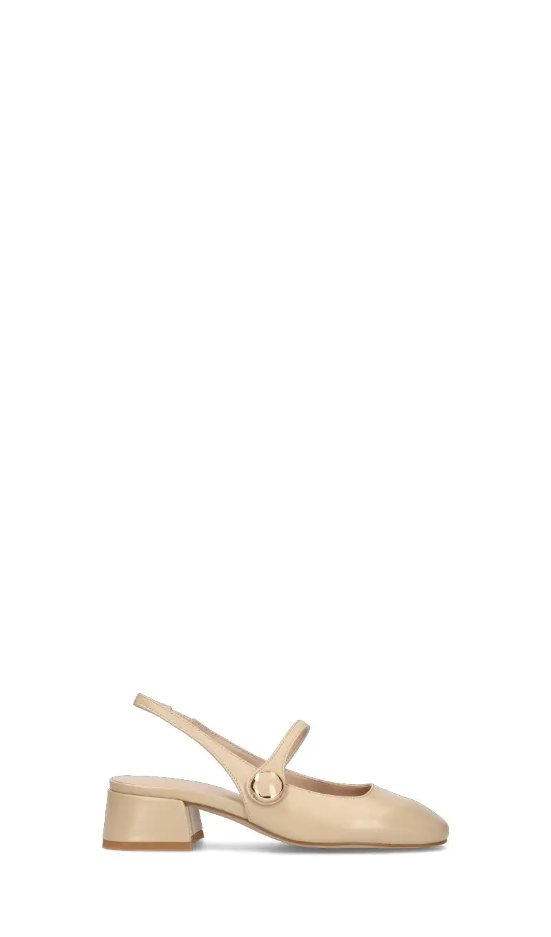 Slingback dnna beige in pelle Vario