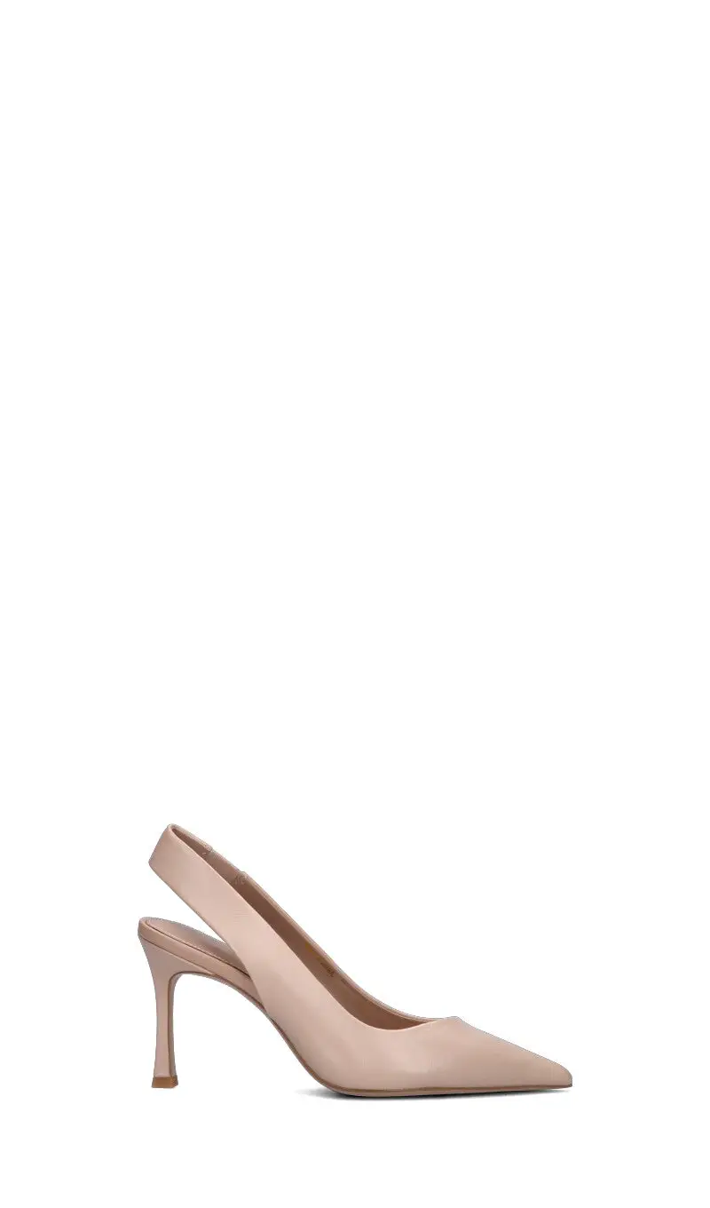 Slingback donna nude in pelle Vario