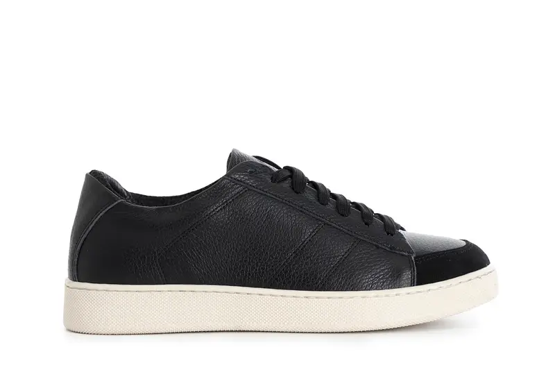 sneakers da uomo in pelle nero