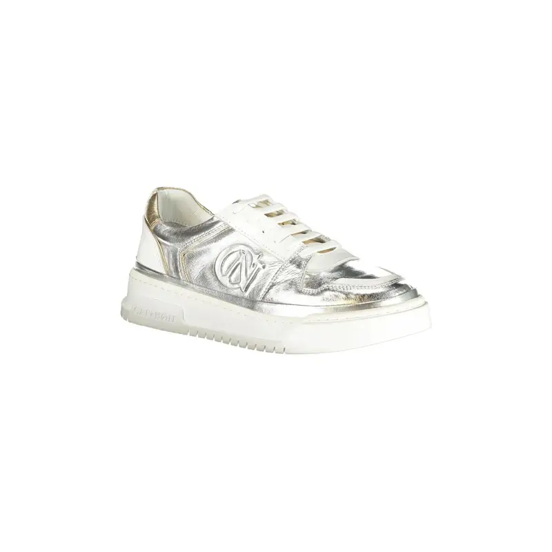 Sneakers Donna Argento Stampa Logo miniatura 2