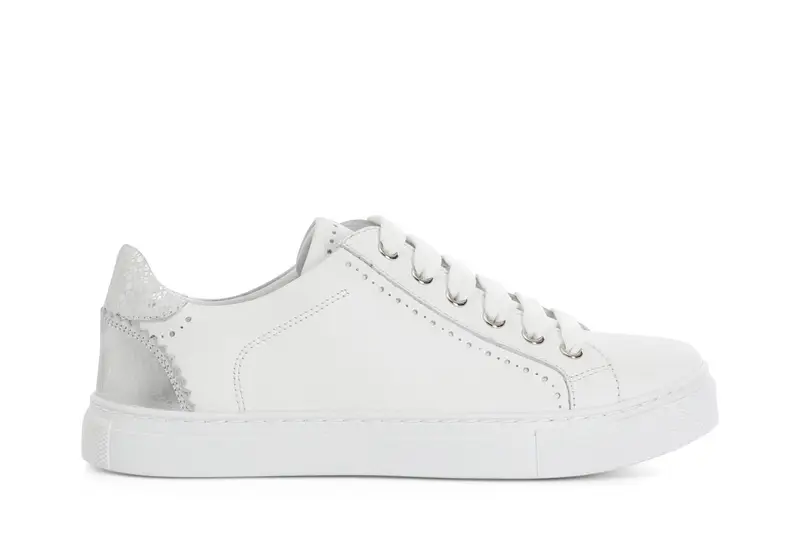 sneakers in pelle bianco