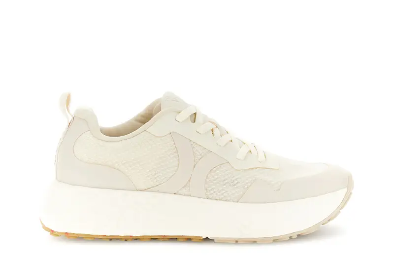 sneakers in tessuto beige